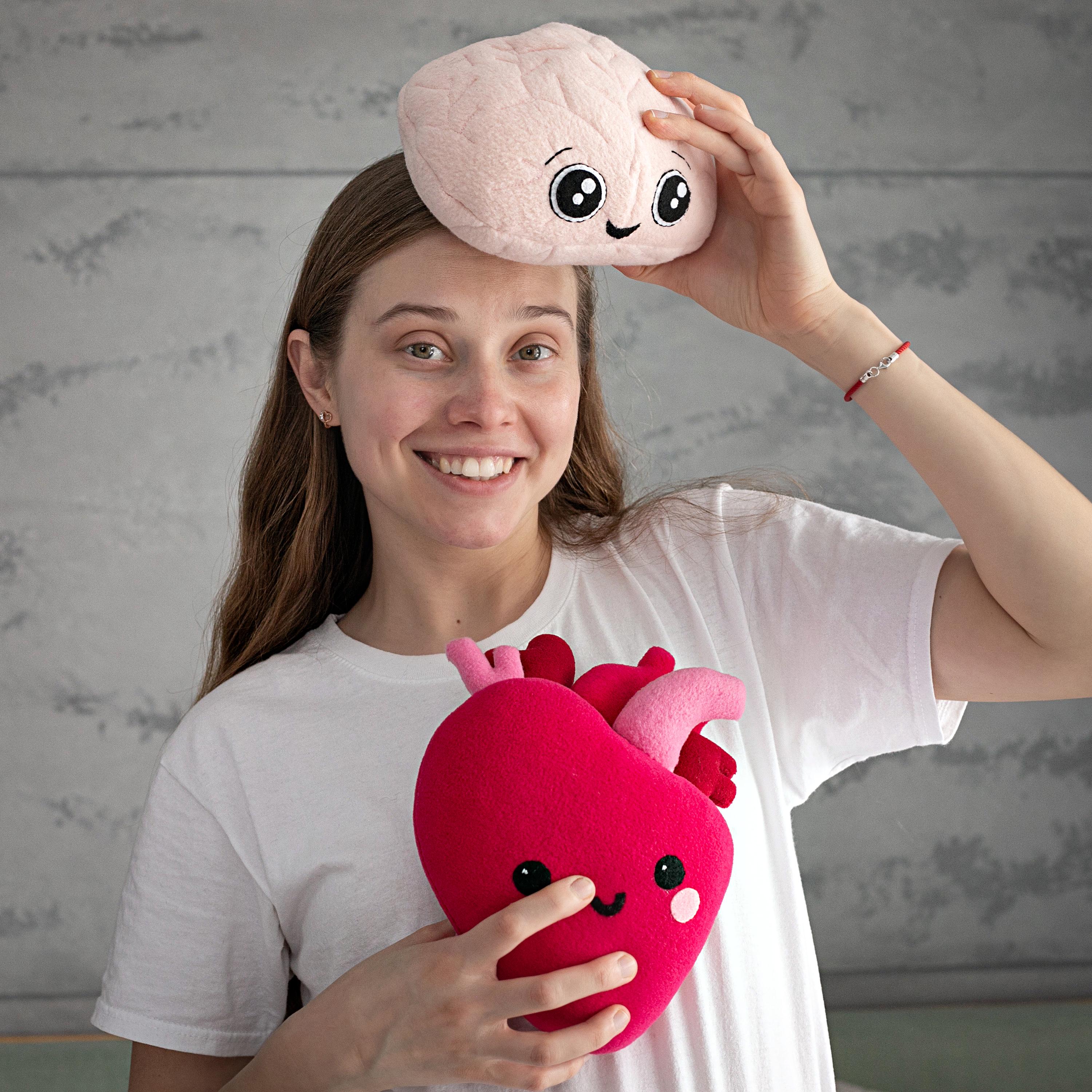 Handmade Plush Brain – Cute Anatomical Organ Toy, Neuroscience & Post ...