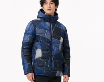 Hooded Insulated Winter Puffer Jacket, Sublimated with Full Zip