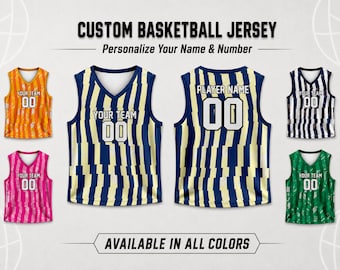 Customized basketball jersey personalized team Name & Number uniform for players T shirts game day outfit gamer lovers gifts