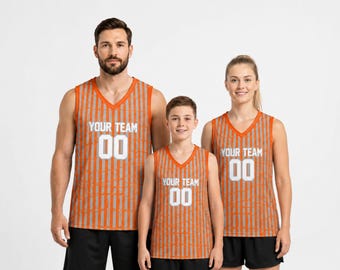 Custom Basketball jersey team Name & Number personalized uniform for players game day outfit T shirt for party streetwear gamer lovers gifts