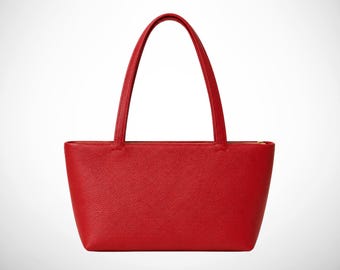 Pebbled Leather Bag for Women, Large Shoulder Handbag, Work Office Purse, Everyday Shopper, Luxury Gift for Her