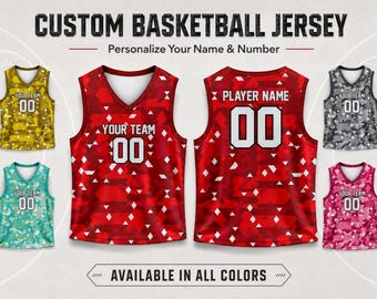 Personalized team Name & Number basketball jersey shirt for adults youth sports game day outfit fan lovers players jersey team logo gifts