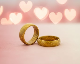 Round bevel couple rings love gift matching promise rings for couples engraved wedding band set for him and her valentine day gifts