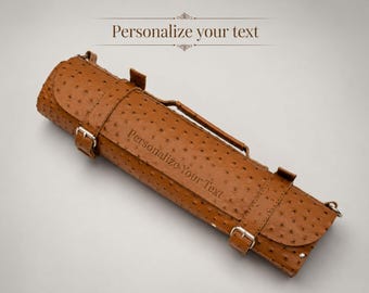 100% Genuine personalization leather knife roll chef knife case knives slots custom kitchenware knife holder promotional items gift for him