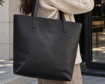 Boho Tote Bag, Genuine Leather Work Tote, Baby Shower Gift, Large Shoulder Bag, Gift For Her, Classic Everyday Bag