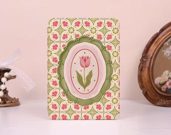 Vintage Tulip Custom Kindle/Kobo Protective Case,Colorsoft-7“,Paperwhite 10/11/12th,Kindle 8/10/11/12th,Kobo Libra/Clara,Ereader Cover