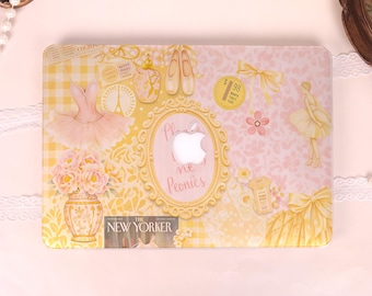 Ballet Flower 2026 New Hard Matte Laptop Case For MacBook Neo A18,Pro 13/14/15/16,Air 15/13,Ret 13/15,MacBook M4/M5,Personalized Design