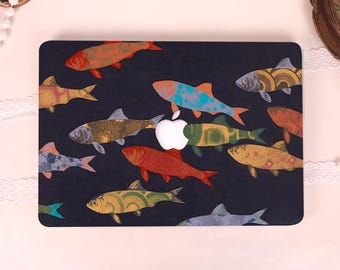Colorful Fish 2026 New Hard Matte Laptop Case For MacBook Neo A18,Pro 13/14/15/16,Air 15/13,Ret 13/15,MacBook M4/M5,Personalized Design