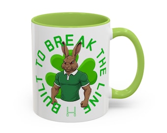 Ireland Rugby Fan Mug | Funny Bunny Design