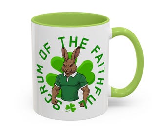 Ireland Rugby Fan Mug | Funny Bunny Design