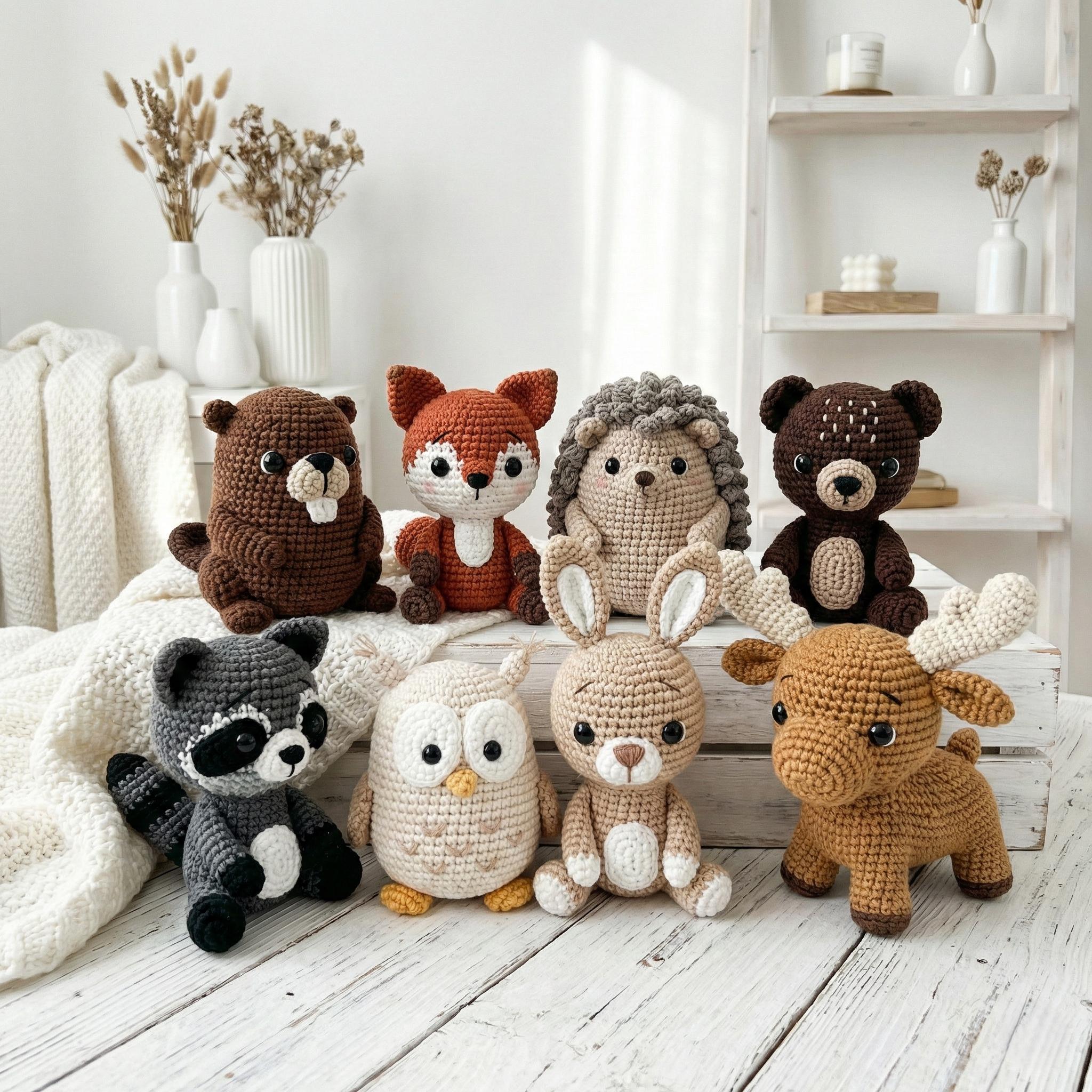 40 Animal Crochet Patterns for Cute Gifts, Nursery Decor, and Cozy Makes 36 Amigurumi Crochet Pattern Pack