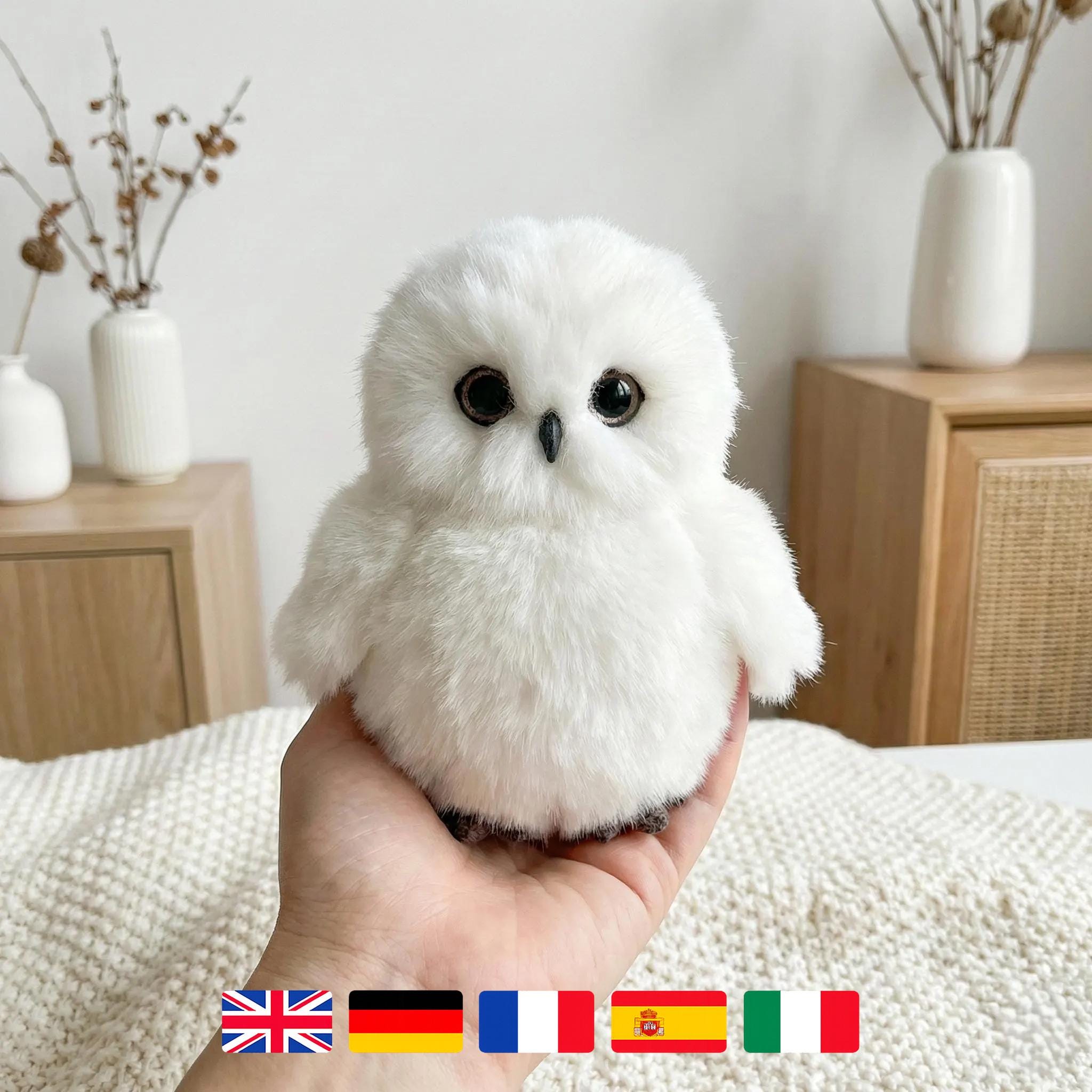 Snowy Owl Crochet Pattern Amigurumi Plush Toy