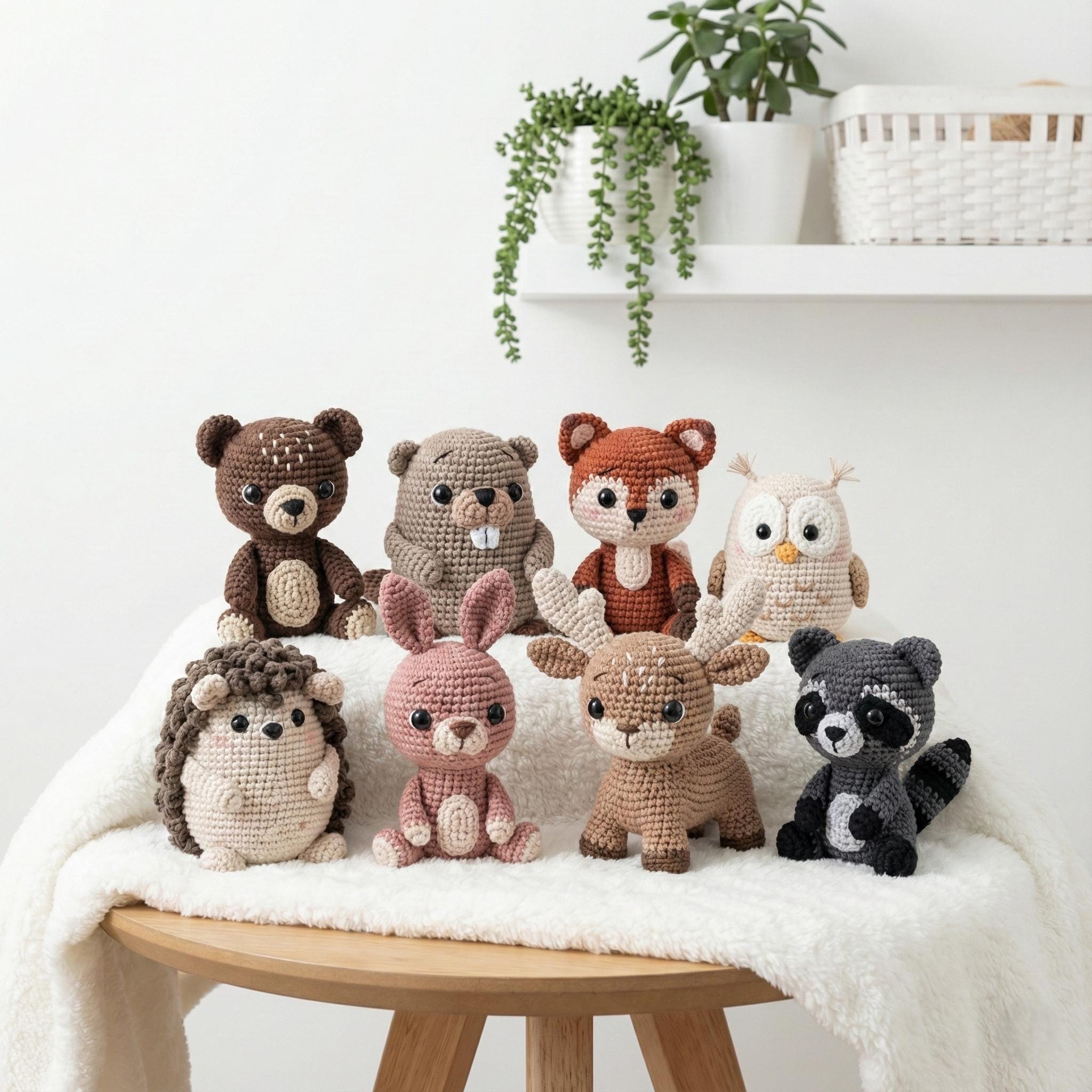 40 Animal Crochet Patterns for Cute Gifts, Nursery Decor, and Cozy Makes 24 Scandinavian Woodland Animals Crochet Pattern Bundle