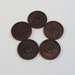Rosewood 1 1/2 inch Round Button
