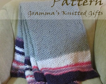 Baby Throw Blanket Knitting Pattern