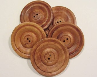 Subabul Wood 2 inch Round Button