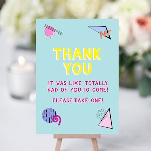 90s Party Favor Party Printable, 90&#39;s Party Favor Sign, 90s Party, Party Favor Sign, 90s, 90 Party, 90&#39;s, 90s Party Signs, AWD-21
