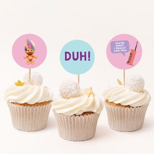 90s Party Cupcake Toppers, 90&#39;s Cupcake Toppers, 90s Cupcake Toppers, 90&#39;s Themed Party, 90s Party, 90&#39;s, 90s, 90s Party Signs, AWD-21