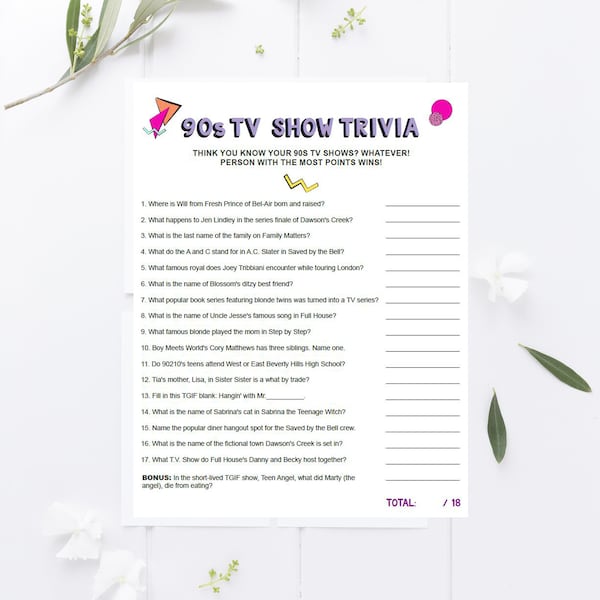 90s Theme Bootcamp Etsy