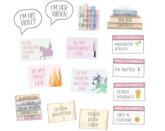 Book Club Photo Booth Props Printable | Book Party | Book Club | Book Birthday | Book Themed Party | Book Themed Birthday | Book Lovers