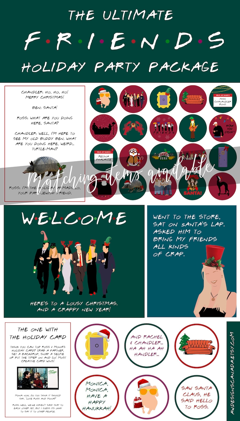 DIGITAL DOWNLOAD Friends Phoebe's Cups and Ice Sign Etsy