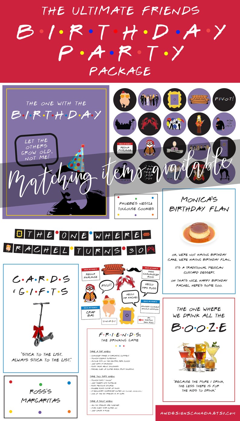 Friends Phoebe's Cups and Ice Sign Printable Friends Etsy Canada