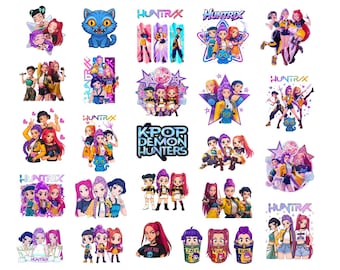 Huntrix Kpop Demon Hunters PNG SVG, Kpop Idol Group Shirt design,Girl Dinner Png,Saja Boys Girls Bands Png,Huntrix fans,DigitalDownload