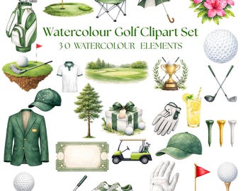 Golf PNG-Bundle, Frühlingsturnier Digitaler Download, Retro Golfer PNG, Vatertags-Golfreisedesign, Golfliebhaber, Golfclub 2026 PNG