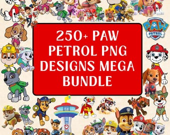 Paw-ty 250 archivos PNG, fuente paw-ty, paquete de imágenes prediseñadas (descarga digital)