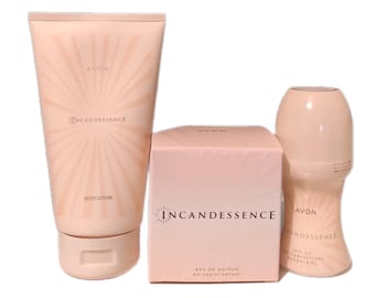 Avon Incandessence Fragrance Gift Set Eau de Parfum Body Lotion Roll-On Deodorant