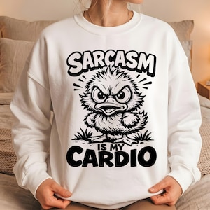 Sarcasm Is My Cardio SVG PNG, Funny Workout Quote Design, Gym Humor SVG File, Sarcastic Fitness Shirt Design, Cricut Cut File, Pod Ready