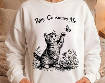 Rage Consumes Me SVG PNG | Funny Sarcasm Quote Design | Dark Humor Shirt Graphic | Relatable Mood Meme | POD Cricut Cut File