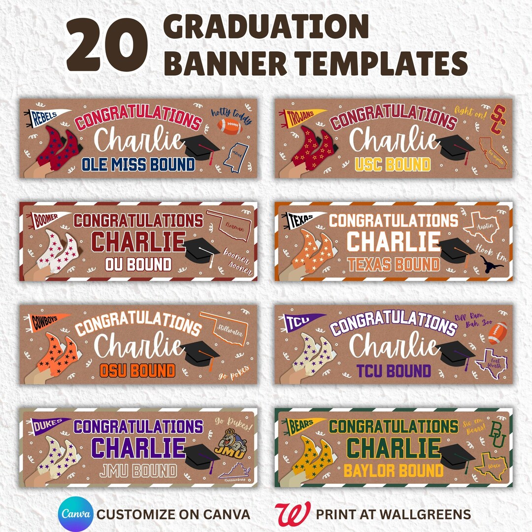 20 Graduation Banner Templates | College Bound Banner | College ...