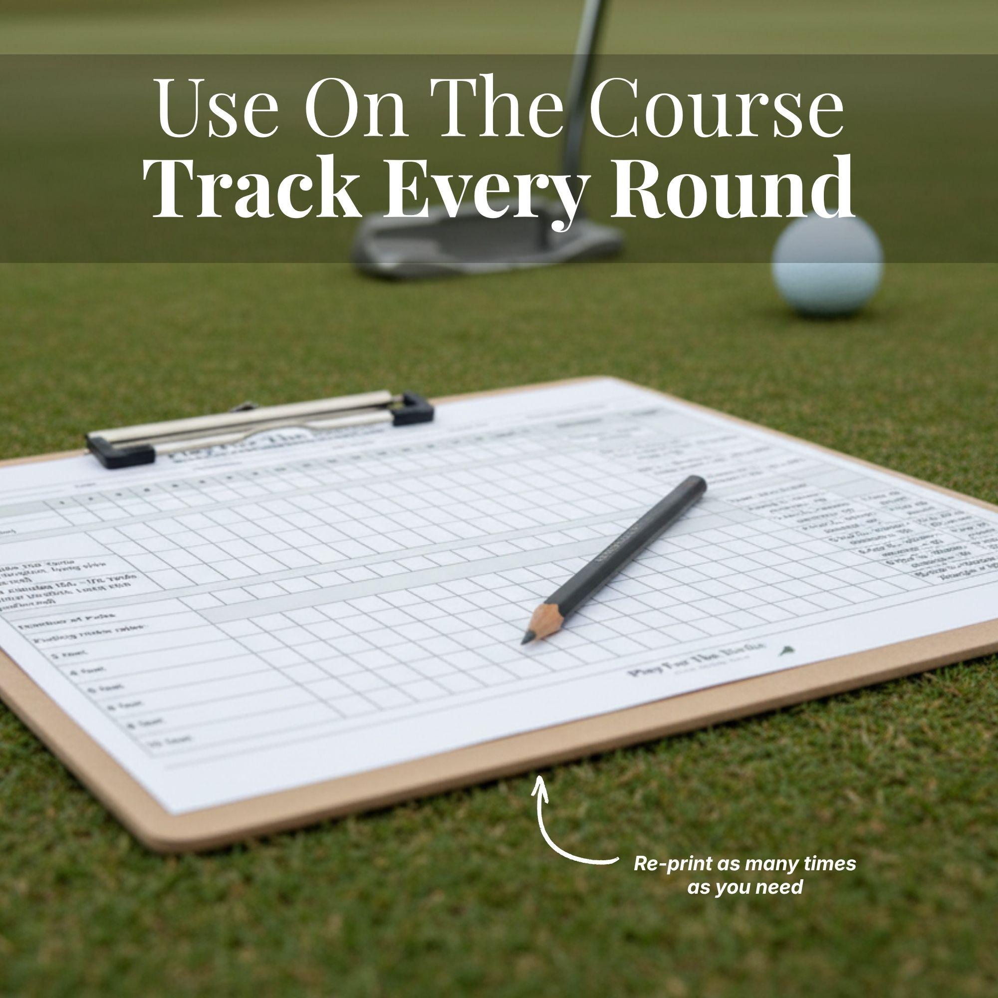 Scratch Golf Stats Tracker Printable, Golf Performance Log, GIR FIR ...
