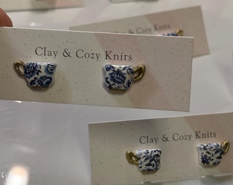 Cozy Porcelain Studs