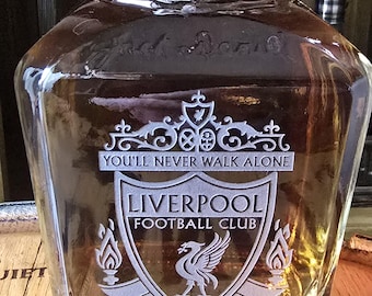 Liverpool FC Crest Engraved Jack Daniels Single Barrel Bottle (Supplied Empty)