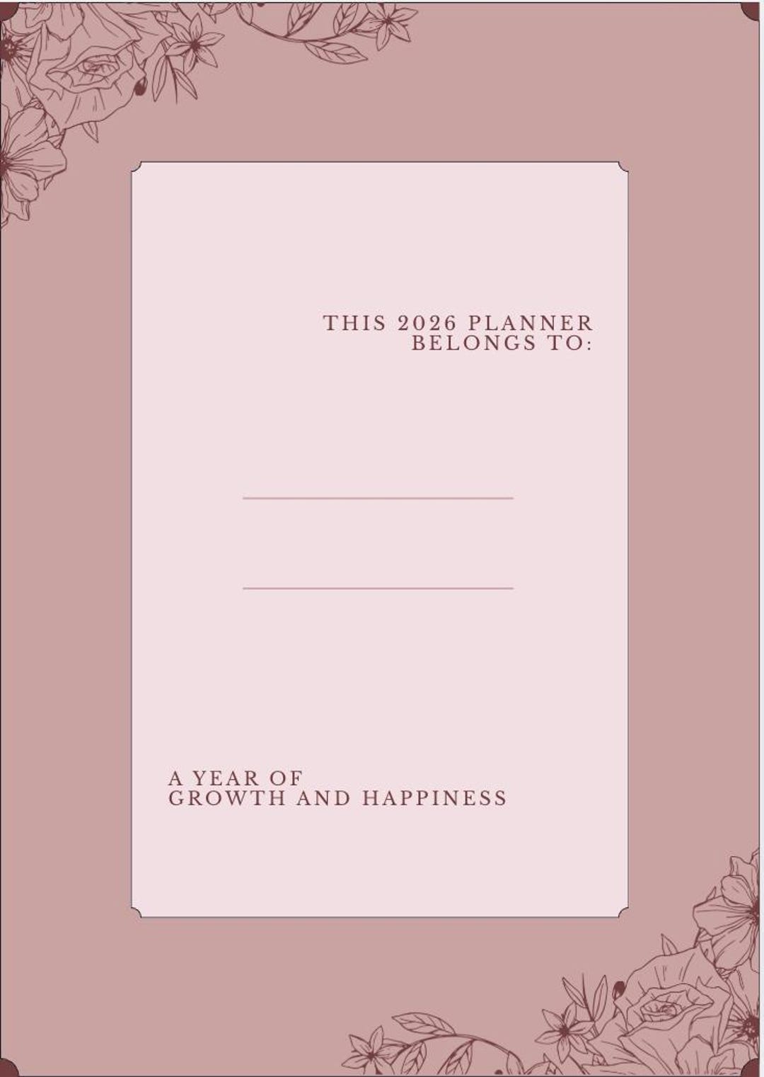 2026 Personal Planner Bundle Printable PDF | Weekly & Daily Planner ...