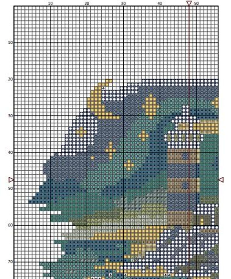 Lighthouse at Dusk Cross Stitch Pattern | Whimsical Design (digital Pdf ...