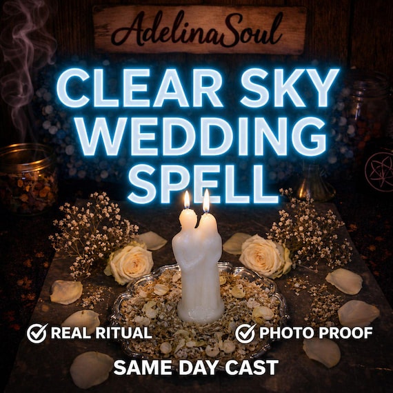 Clear Sky Wedding Spell | Weather Blessing Ritual for a Peaceful and Sunny Ceremony