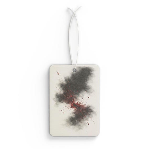 Bloody Mist Car Air Freshener | Dark Nebula Aesthetic | Gothic Car Accessory | Spooky Car Decor | Horror-Inspired Gift