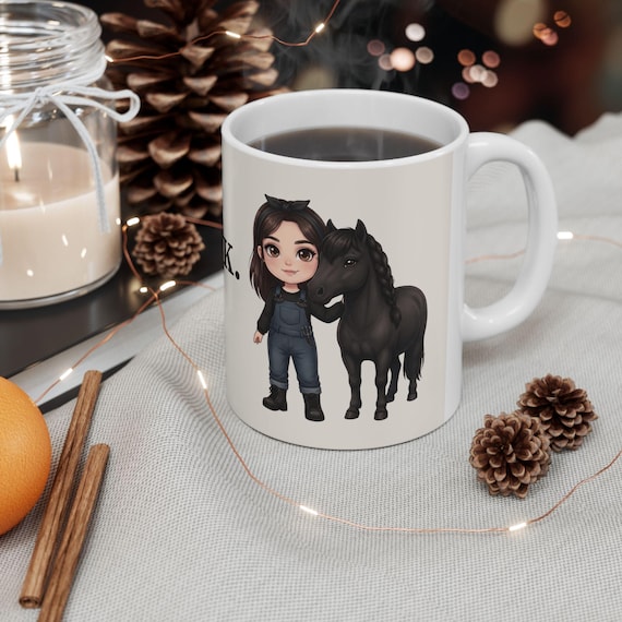Others Spook. We don't. Mug / Vampire Horse Girl Coffee Cup / Dark Ranch Aesthetic / Gothic Attitude Ceramic Mug