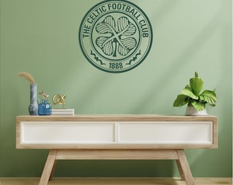 Celtic Crest Wall Decal: Football Club Badge Vinyl Sticker (1888)