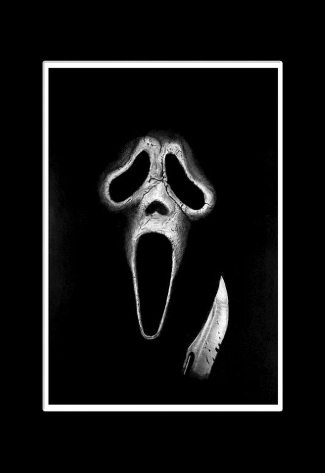 Pyrography Ghostface Ghostface, Limited Edition Signed Print From Original Drawing. - Etsy ...