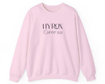 HYROX Queen Sweatshirt: Fitness Training Jumper, Athlete Apparel, Gym Crewneck