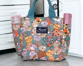 Canvas Lunch Bag Bento Box Handbag, Outdoor Portable Picnic Dinner Handbag,  Food Storage Bags, Bento Bag, Gift For Mother