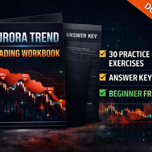 Aurora Trend FULL PACK | Complete Trend Trading System | Indicator + Guide + Workbook (Crypto, Forex, Indices)