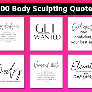 Body Sculpting Instagram Vorlagen: Canva Editable (Digitaler Download)