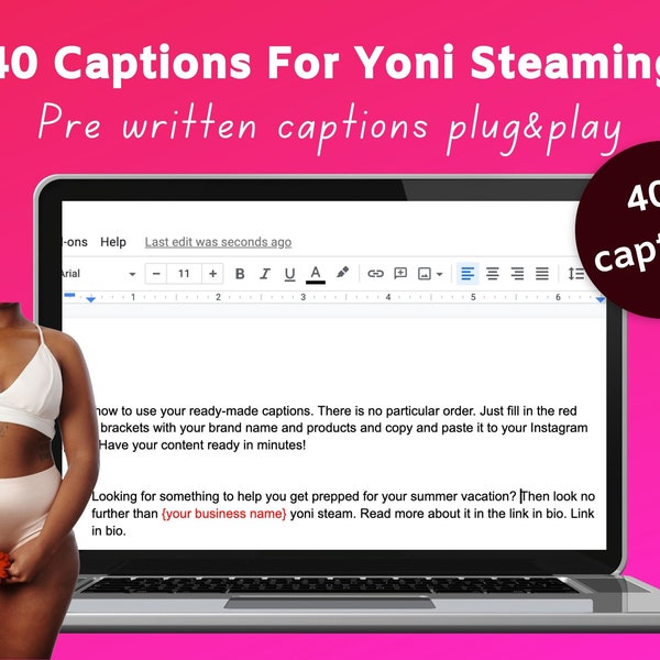 40 Yoni Steam Instagram Captions Template For Yoni Steam Products & Business