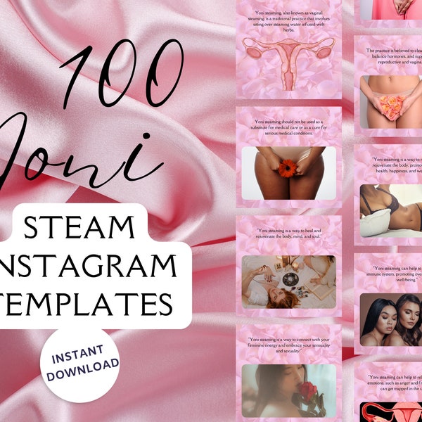 100 Yoni Instagram Post Templates, Yoni care, Yoni Instagram, Vagina care, Yoni Business, Vagina Templates, Yoni Steam, Yoni Specialist,