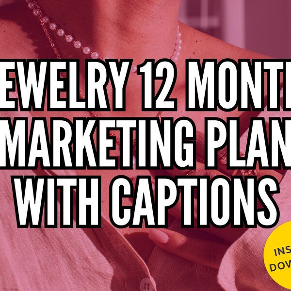 12 Month Marketing Plan Template Etsy 12 Month Marketing Plan Template Etsy